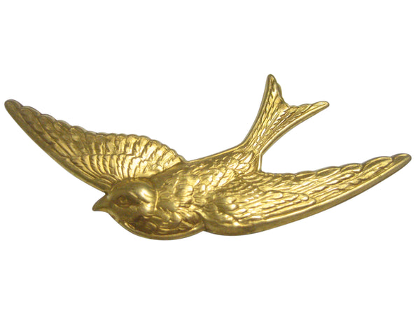 Gold Toned Swallow Bird Pendant Magnet