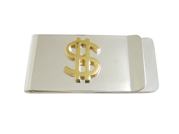Gold Toned US Dollar Sign Money Clip