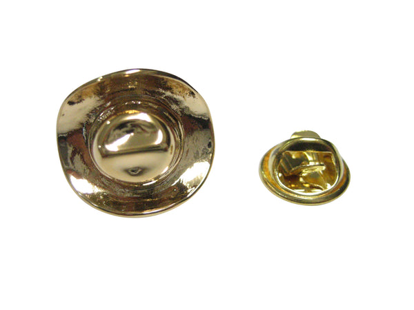 Gold Toned Western Cowboy Hat Lapel Pin