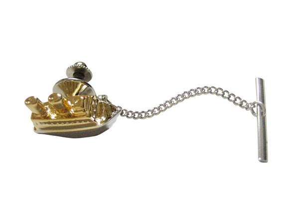 Gold and Silver Toned Cruise Ship Tie Tack