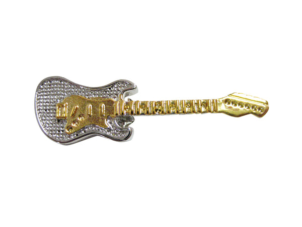 Gold and Silver Toned Electric Guitar Magnet