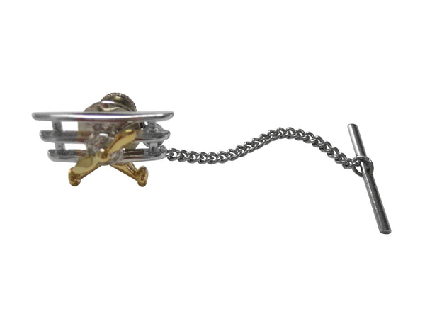 Gold and Silver Toned TriPlane Tie Tack