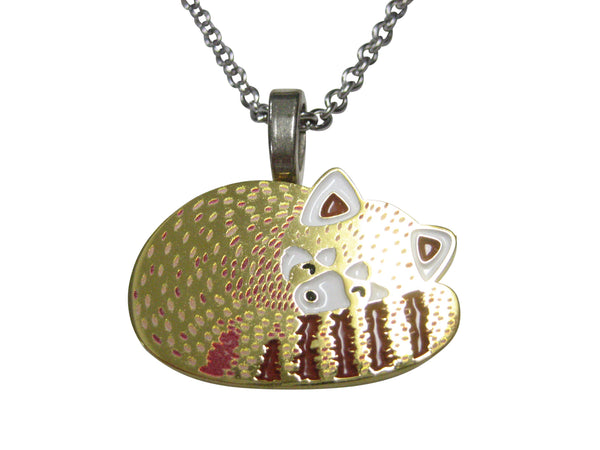 Golden Fox Pendant Necklace