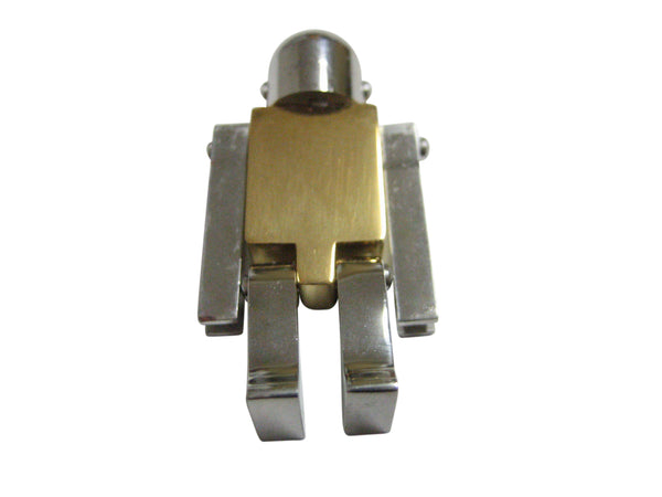 Golden Chrome Robot Magnet