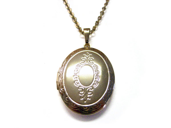 Golden Locket Pendant Necklace