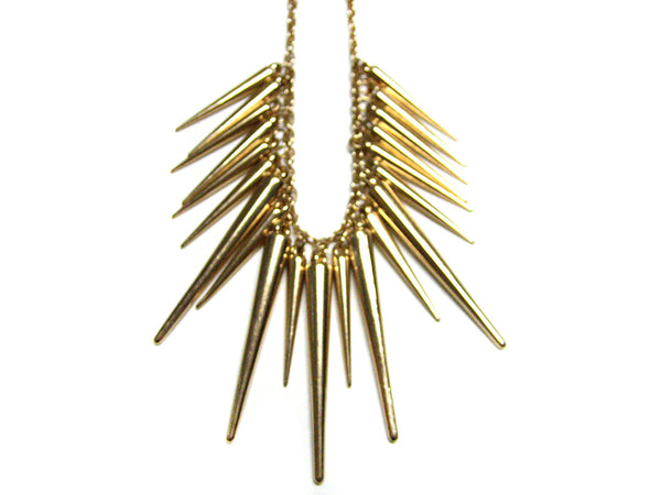 Golden Spike Necklace