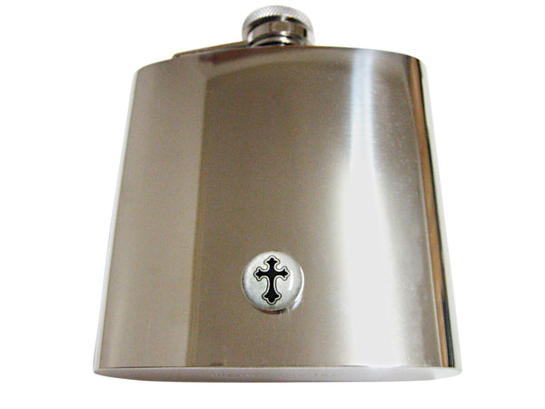 Gothic Cross 6 Oz. Stainless Steel Flask