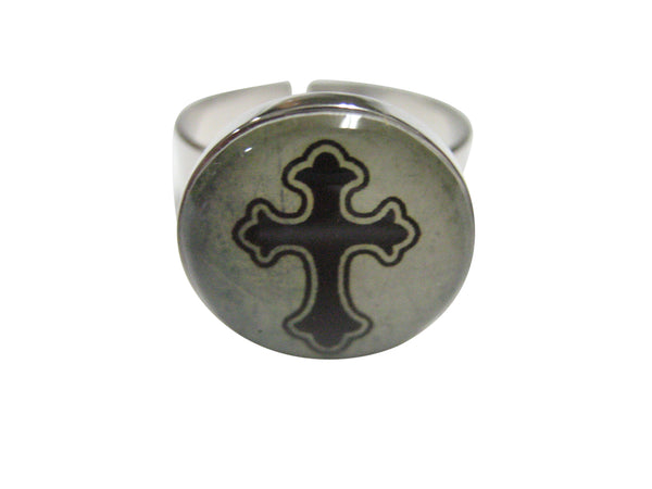 Gothic Cross Adjustable Size Fashion Ring