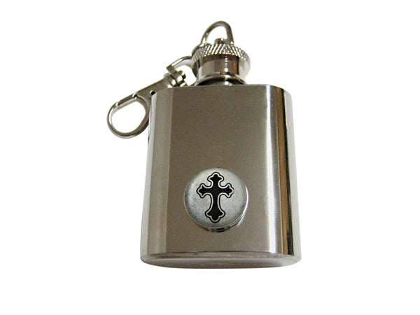 Gothic Cross 1 Oz. Stainless Steel Key Chain Flask