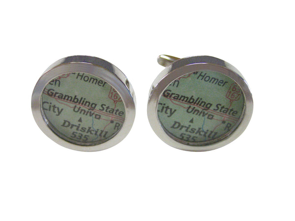 Grambling State University Map Cufflinks