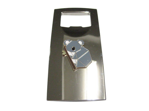 Gray Toned Origami Climbing Koala Bottle Opener