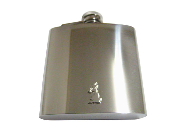 Great Britain Map Shape 6 Oz. Stainless Steel Flask