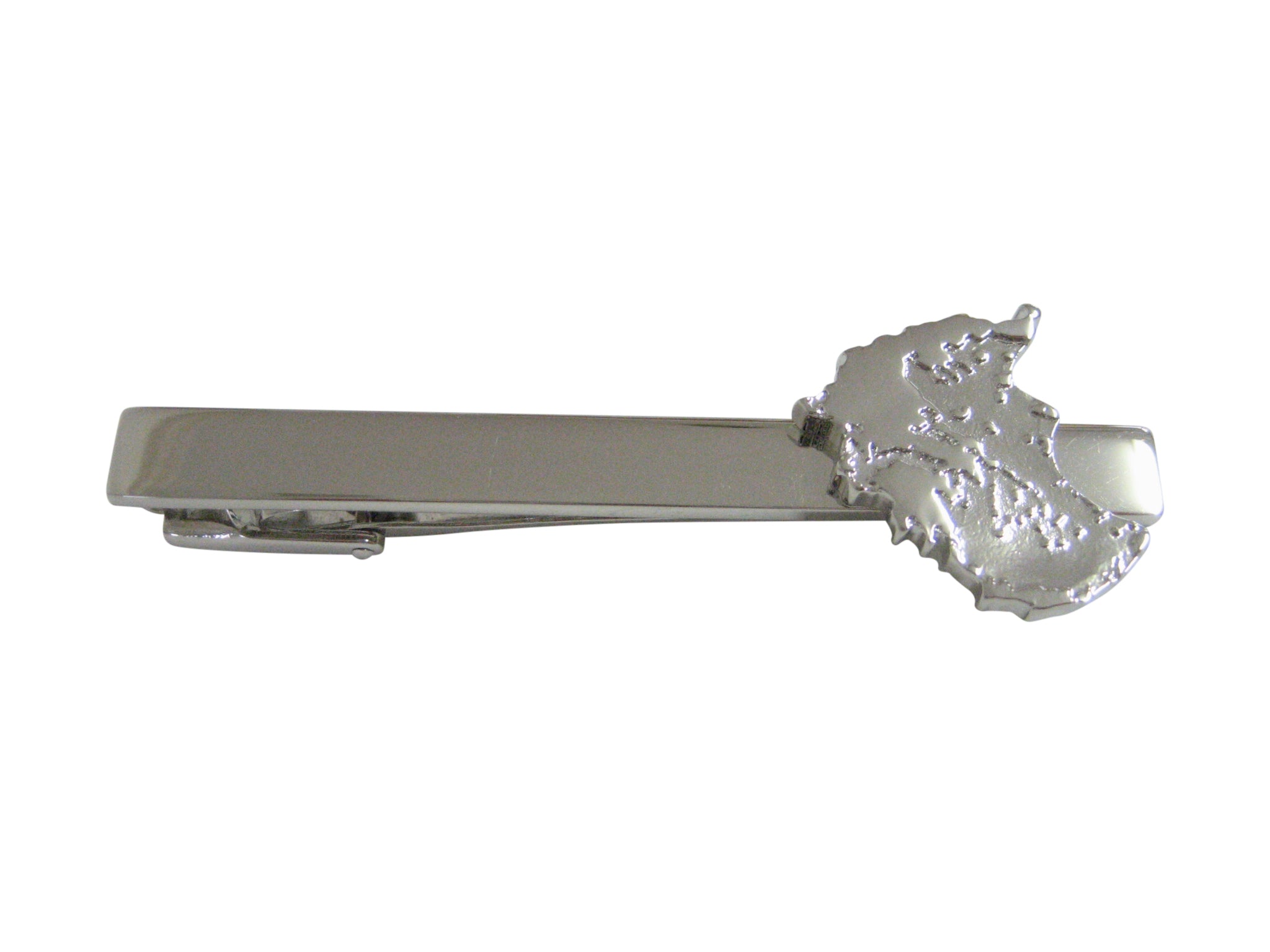 Greece Map Shape Square Tie Clip