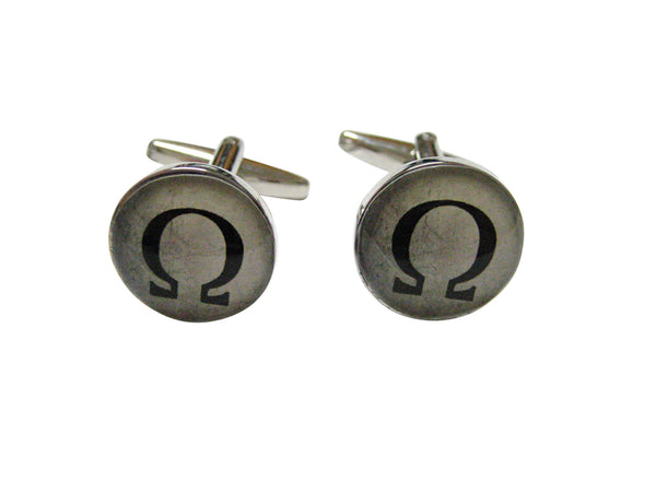 Greek Omega Symbol Cufflinks