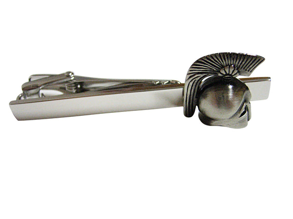 Greek War Helmet Square Tie Clip