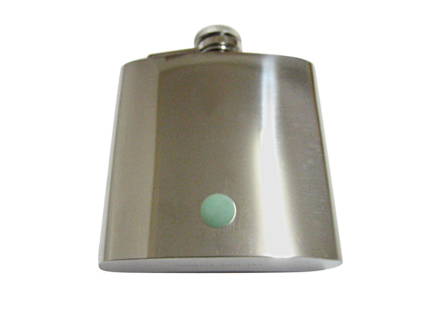 Green Aventurine Gemstone 6 Oz. Stainless Steel Flask