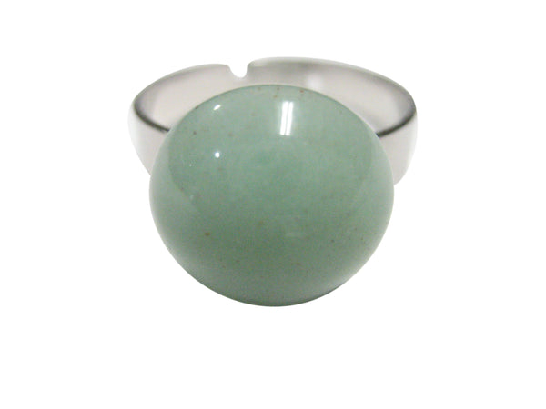 Green Aventurine Gemstone Adjustable Size Fashion Ring