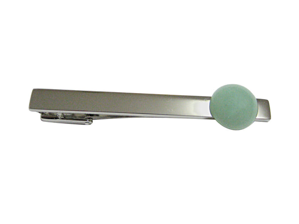 Green Aventurine Gemstone Tie Clip