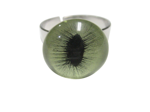 Green Cat Eye Adjustable Size Fashion Ring