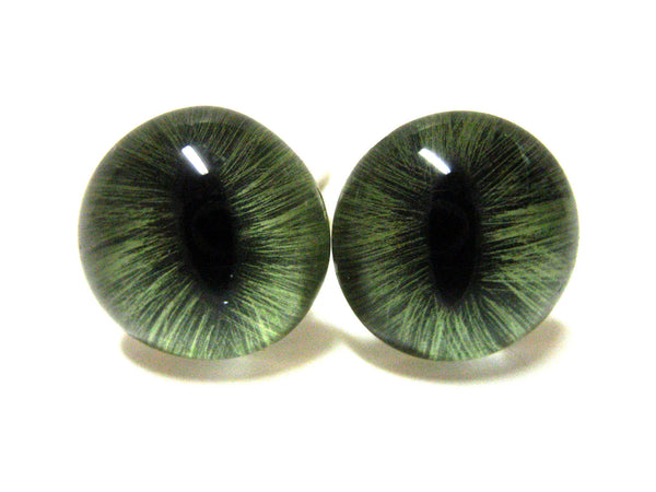 Green Cat Eye Cufflinks