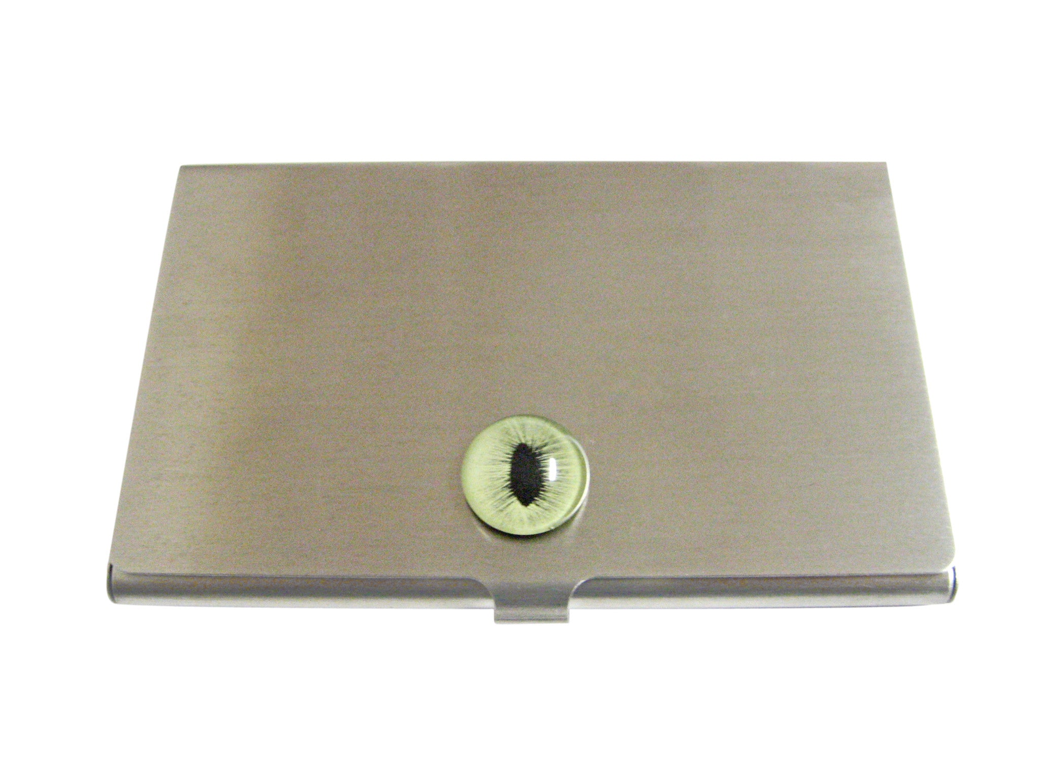 Green Cat Eye Design Business Card Holder