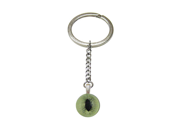Green Cat Eye Design Keychain