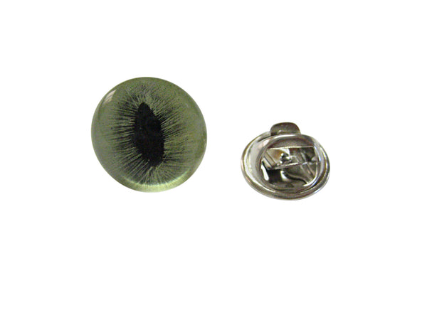 Green Cat Eye Design Lapel Pin