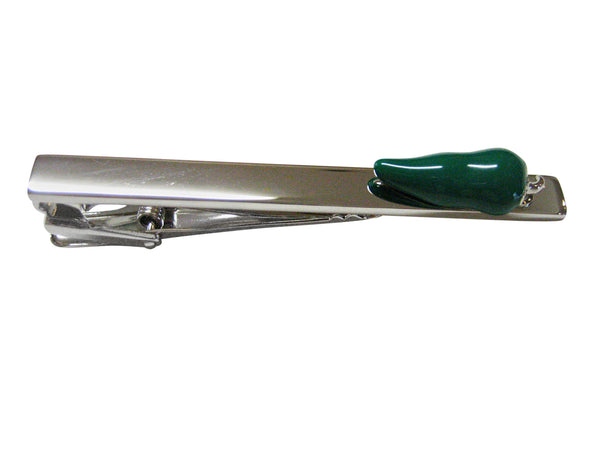 Green Chili Pepper Square Tie Clip