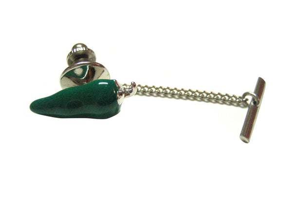 Green Chili Pepper Tie Tack