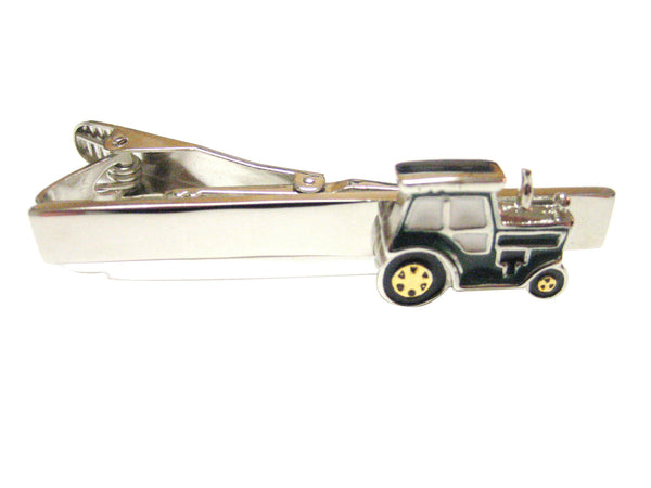 Green Classic Farm Tractor Tie Clip
