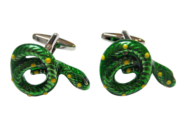 Green Snake Cufflinks