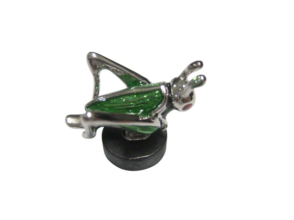 Green and Silver Toned Locust Grasshopper Bug Insect Magnet