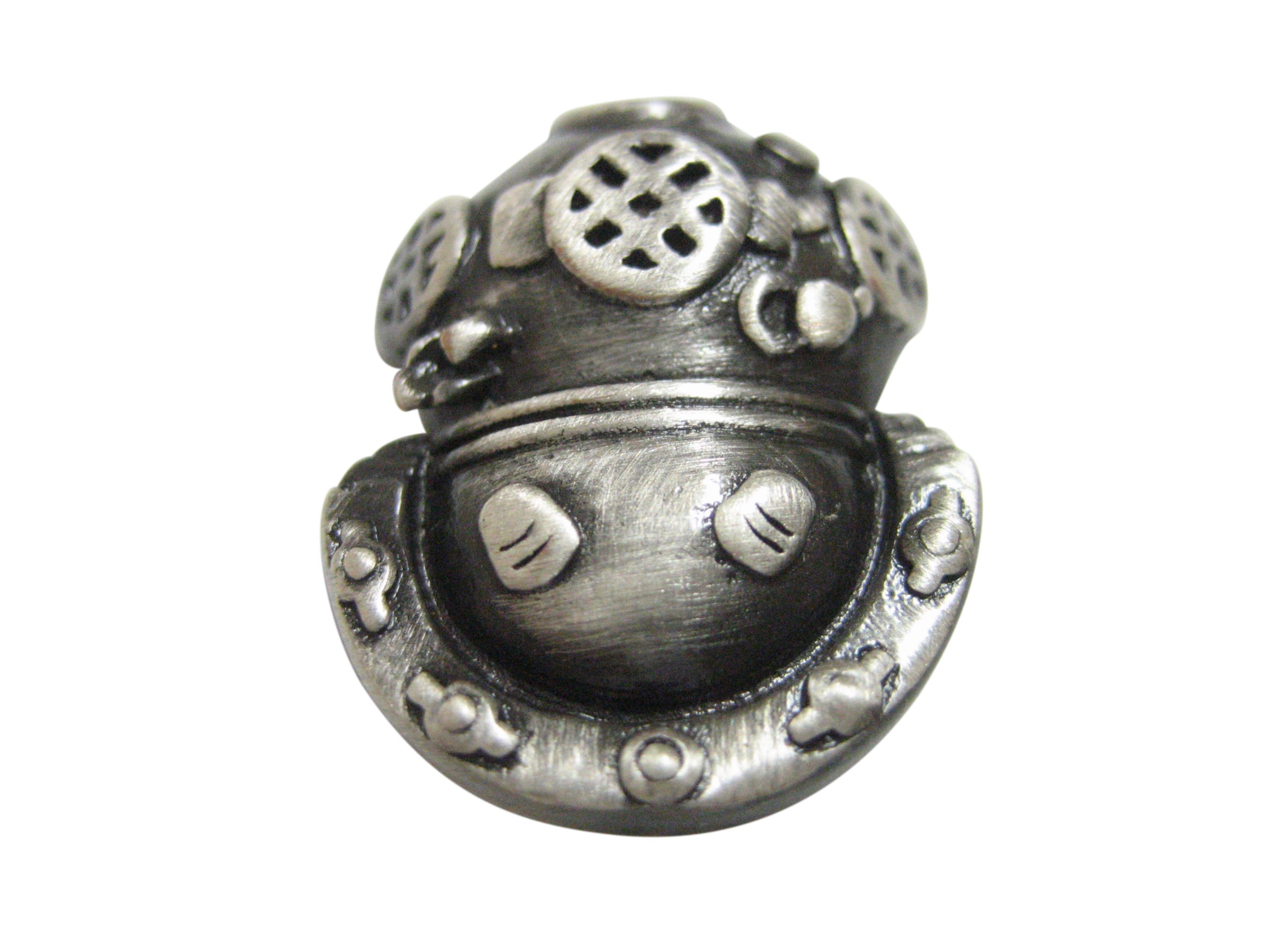 Grey Toned Divers Helmet Pendant Magnet