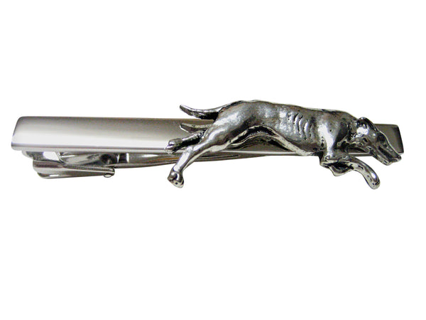 Greyhound Dog Square Tie Clip