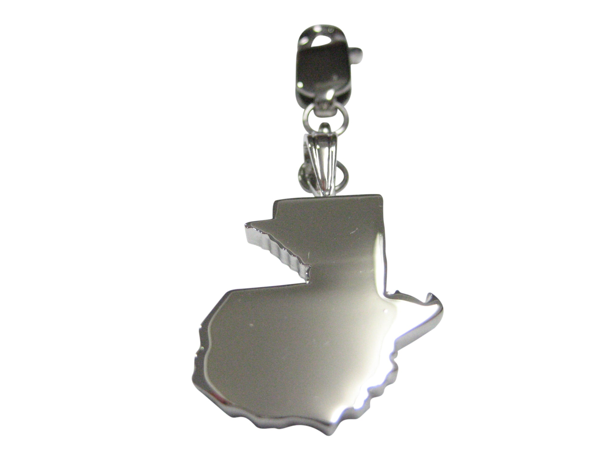 Guatemala Country Map Shape Pendant Zipper Pull Charm