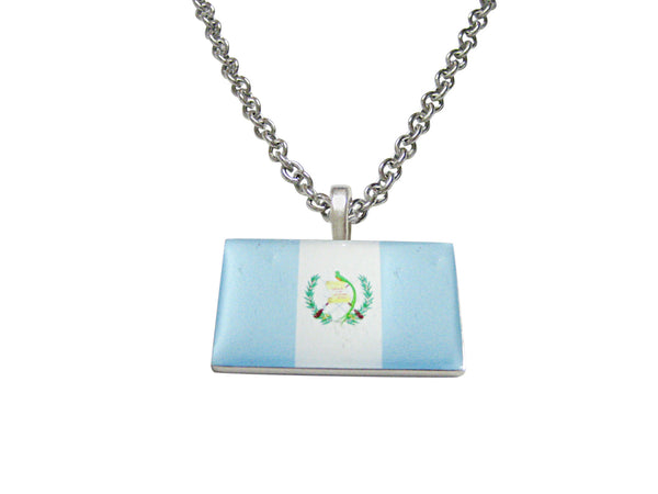 Guatemala Flag Pendant Necklace