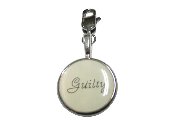 Guilty Law Lawyer Pendant Zipper Pull Charm