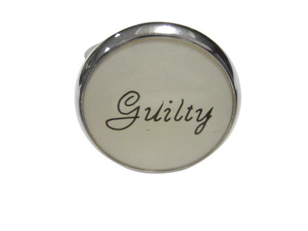 Guilty Law Lawyer Adjustable Size Fashion Ring