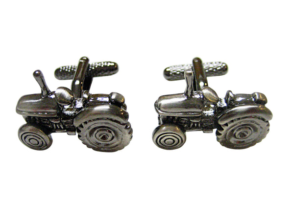 Gunmental Toned Farm Tractor Cufflinks
