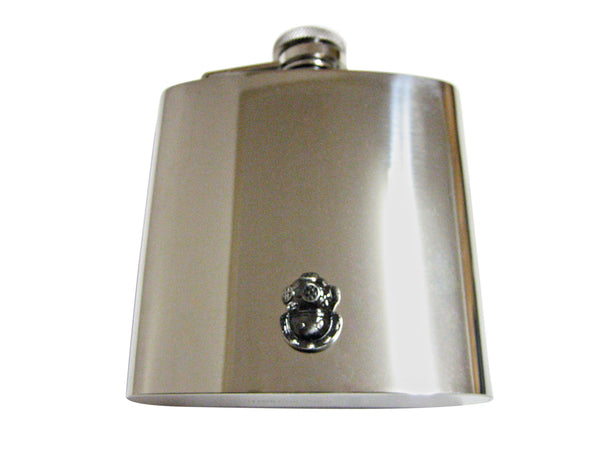 Gunmetal Toned Divers Helmet 6 Oz. Stainless Steel Flask
