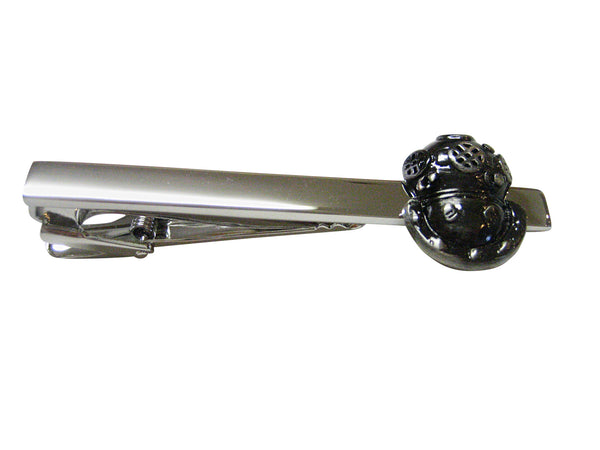 Gunmetal Toned Divers Helmet Square Tie Clip