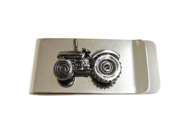 Gunmetal Toned Farm Tractor Money Clip