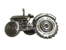Gunmetal Toned Farm Tractor Pendant Magnet