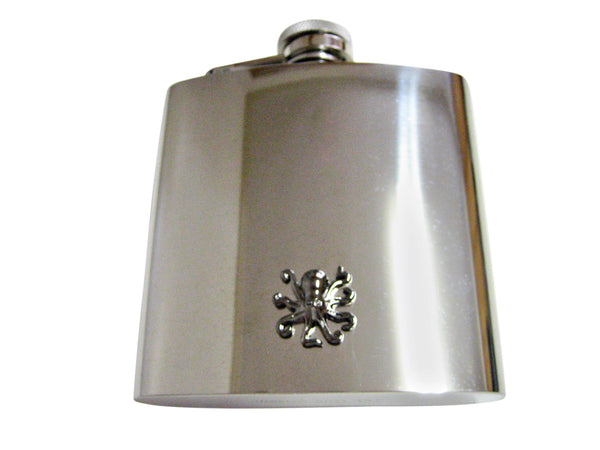 Gunmetal Toned Octopus 6 Oz. Stainless Steel Flask
