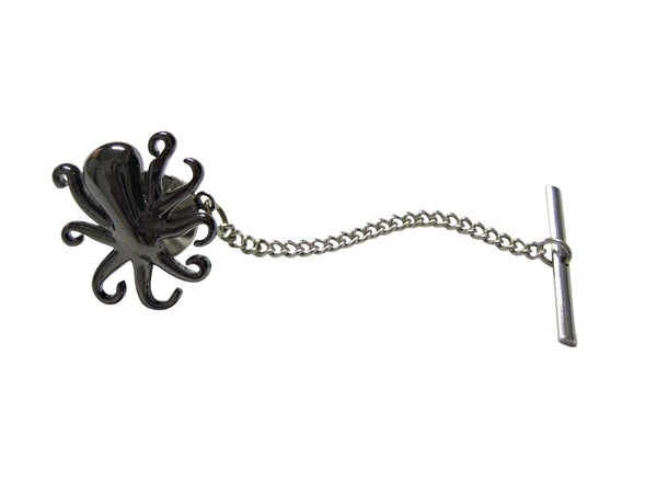 Gunmetal Toned Octopus Tie Tack