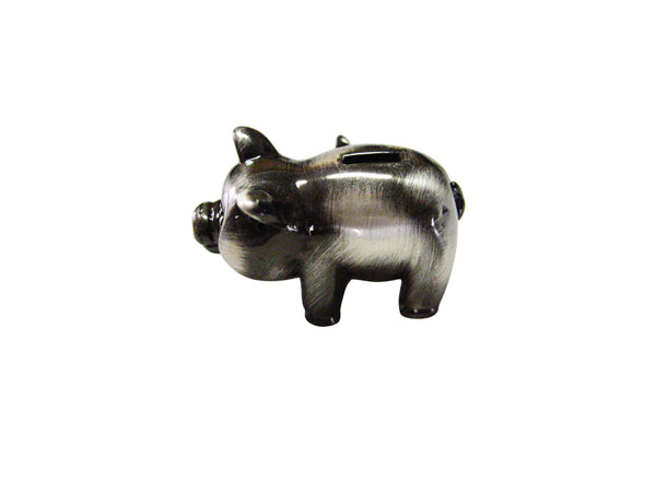 Gunmetal Toned Piggy Bank Magnet