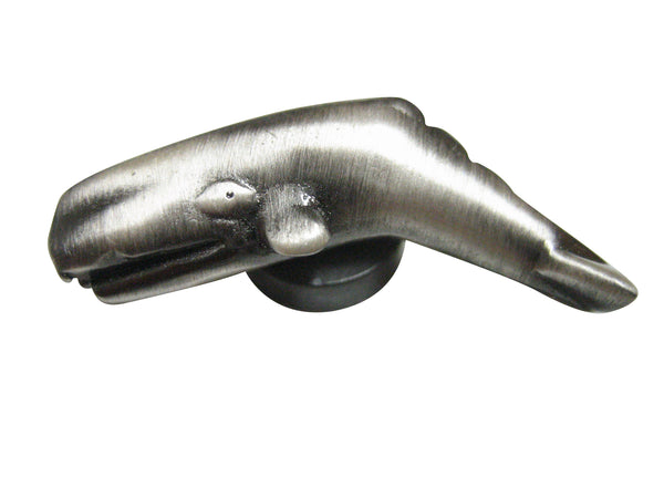 Gunmetal Toned Whale Magnet