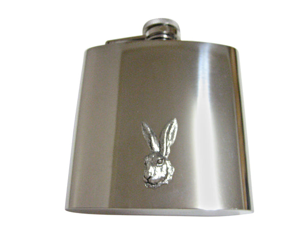 Hare Rabbit 6 Oz. Stainless Steel Flask