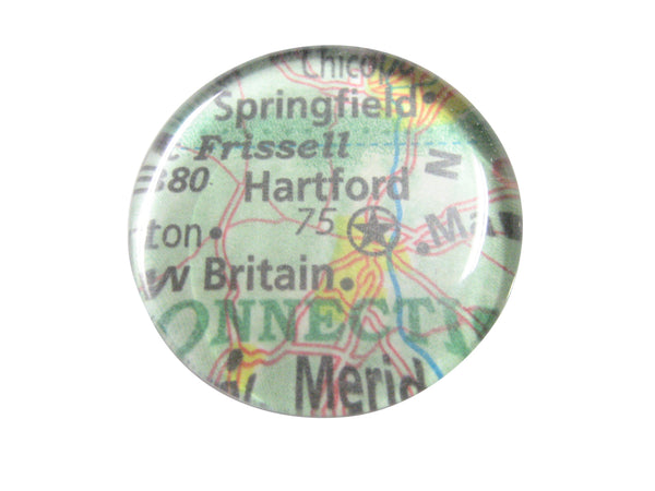 Hartford Connecticut Map Pendant Magnet