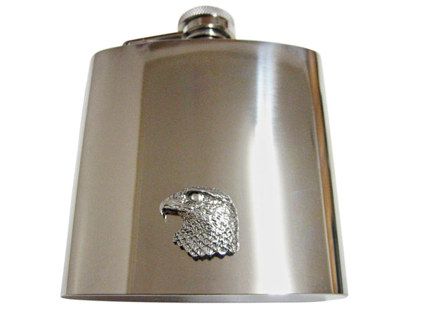 Hawk Bird Head 6 Oz. Stainless Steel Flask